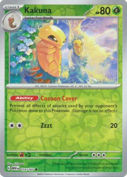 Scarlet & Violet 151 #014/165 Kakuna (Reverse Holo)