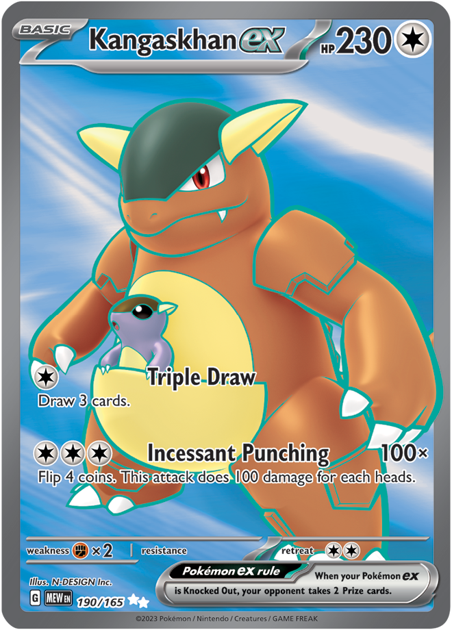 Scarlet & Violet 151 #190/165 Kangaskhan ex (Full Art)