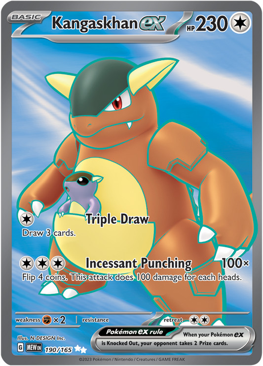 Scarlet & Violet 151 #190/165 Kangaskhan ex (Full Art)