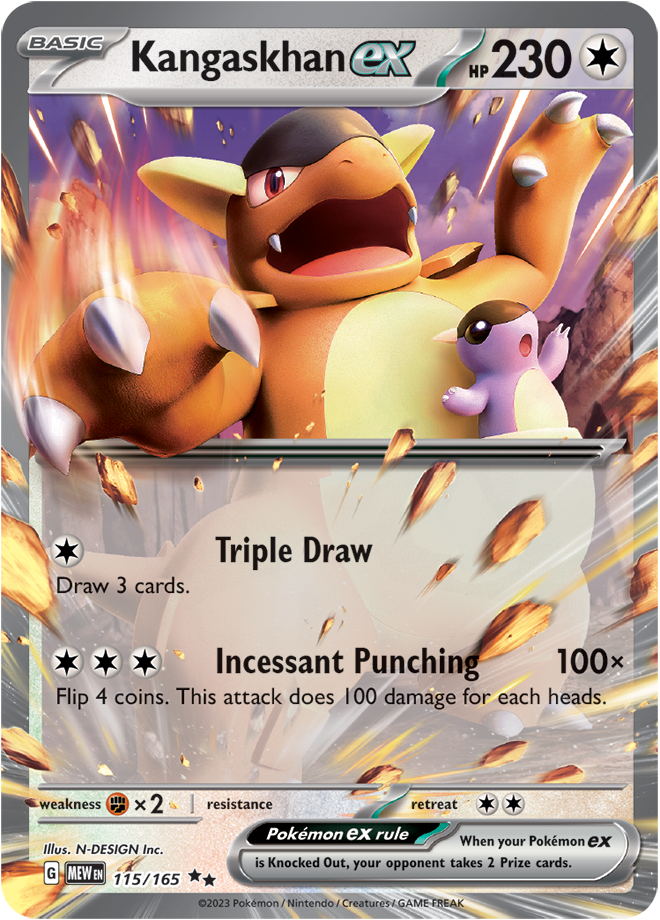 Scarlet & Violet 151 #115/165 Kangaskhan ex (Double Rare)