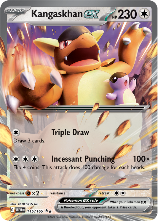 Scarlet & Violet 151 #115/165 Kangaskhan ex (Double Rare)