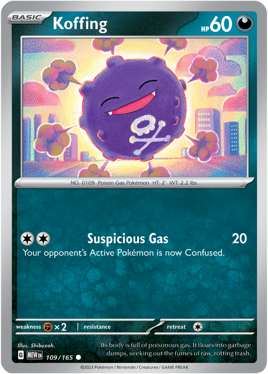 Scarlet & Violet 151 #109/165 Koffing (Standard)