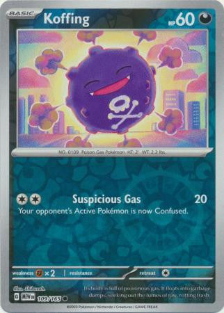 Scarlet & Violet 151 #109/165 Koffing (Reverse Holo)
