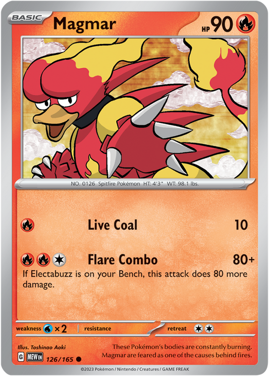 Scarlet & Violet 151 #126/165 Magmar (Standard)
