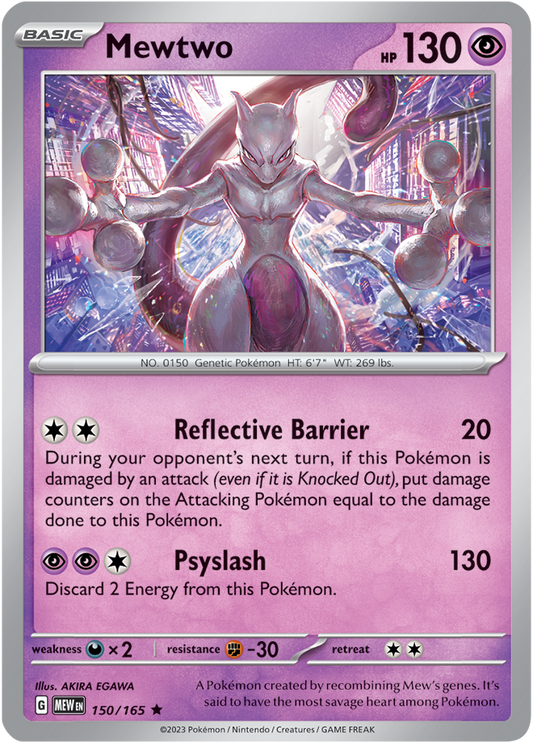 Scarlet & Violet 151 #150/165 Mewtwo (Holo)