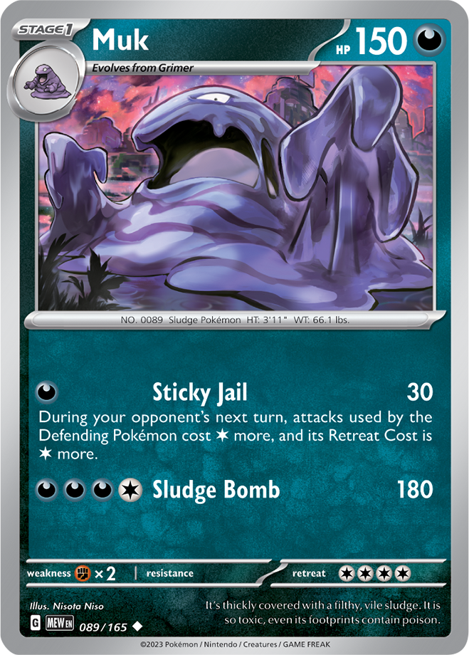 Scarlet & Violet 151 #089/165 Muk (Standard)