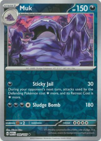 Scarlet & Violet 151 #089/165 Muk (Reverse Holo)