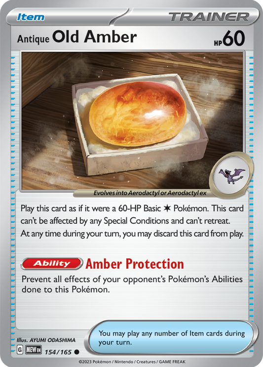 Scarlet & Violet 151 #154/165 Old Amber (Standard)