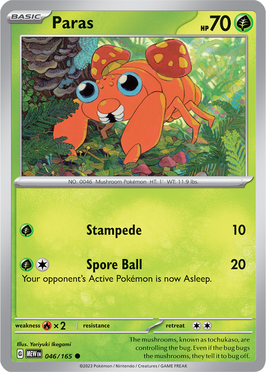 Scarlet & Violet 151 #046/165 Paras (Standard)