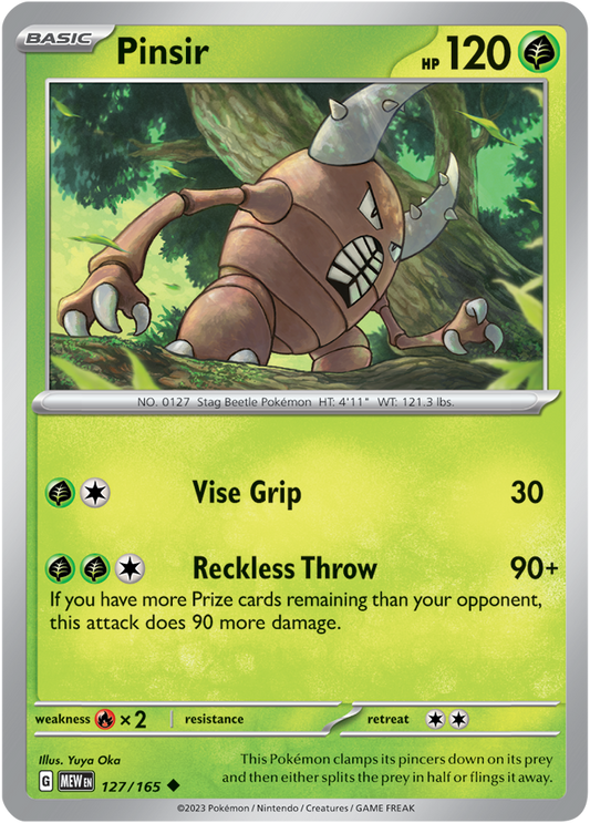 Scarlet & Violet 151 #127/165 Pinsir (Standard)