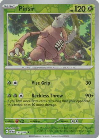 Scarlet & Violet 151 #127/165 Pinsir (Reverse Holo)