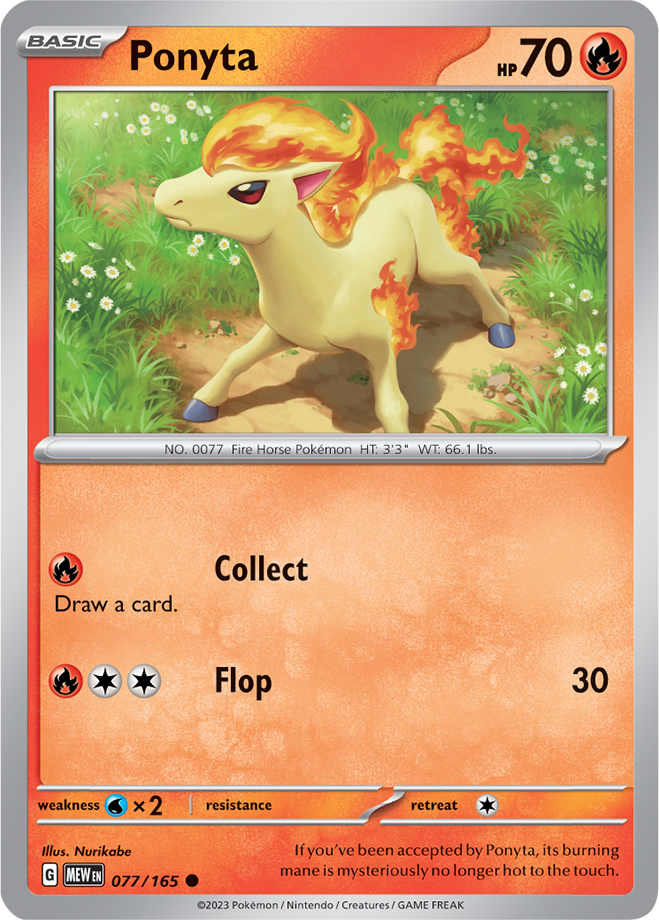 Scarlet & Violet 151 #077/165 Ponyta (Standard)