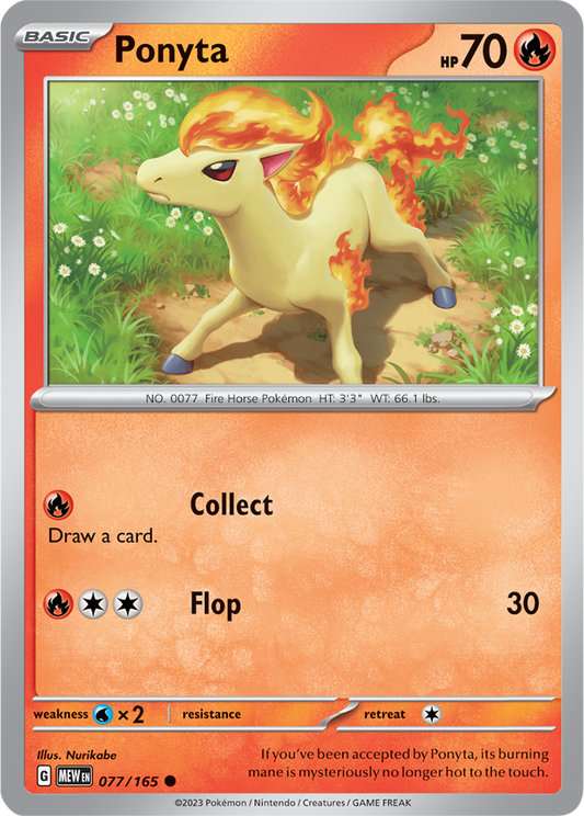 Scarlet & Violet 151 #077/165 Ponyta (Standard)