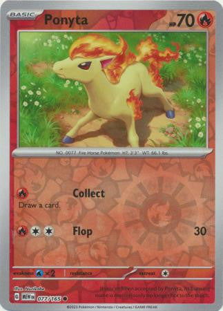 Scarlet & Violet 151 #077/165 Ponyta (Reverse Holo)