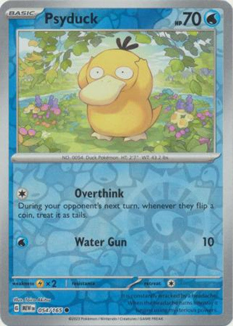 Scarlet & Violet 151 #054/165 Psyduck (Reverse Holo)