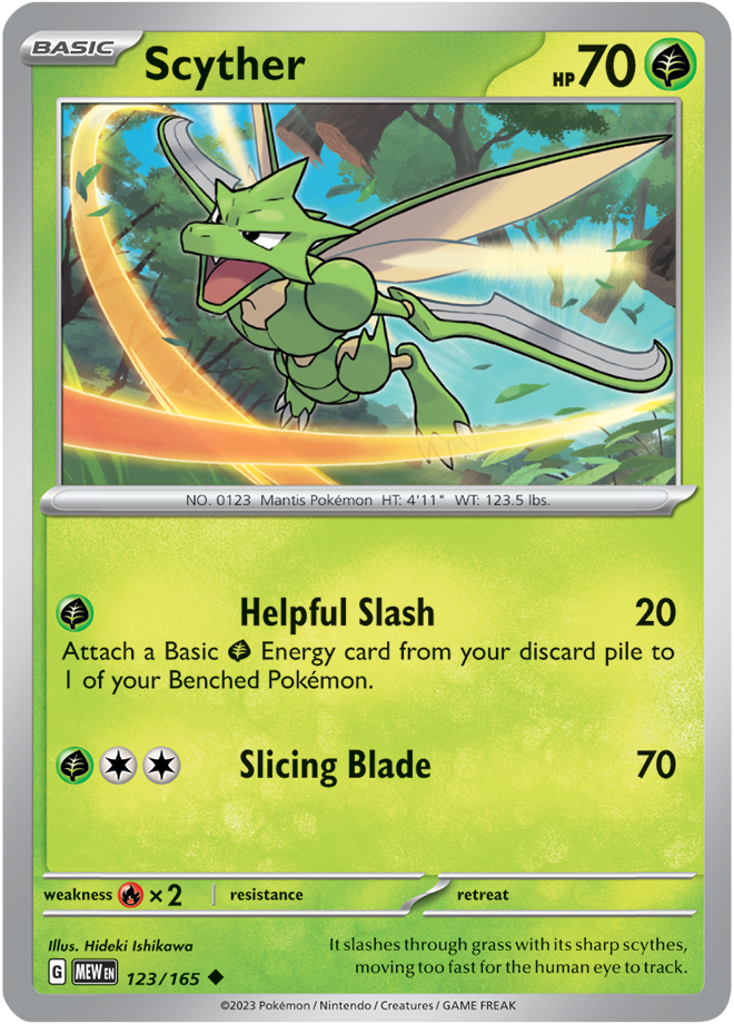Scarlet & Violet 151 #123/165 Scyther (Standard)