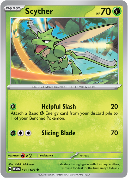 Scarlet & Violet 151 #123/165 Scyther (Standard)