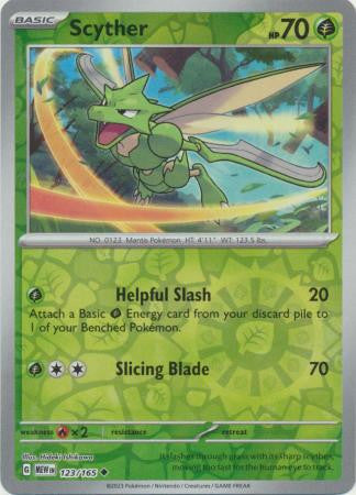 Scarlet & Violet 151 #123/165 Scyther (Reverse Holo)
