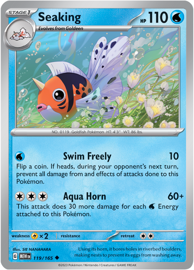 Scarlet & Violet 151 #119/165 Seaking (Standard)