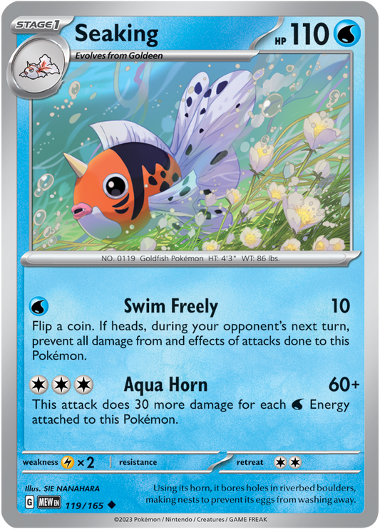 Scarlet & Violet 151 #119/165 Seaking (Standard)