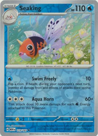 Scarlet & Violet 151 #119/165 Seaking (Reverse Holo)