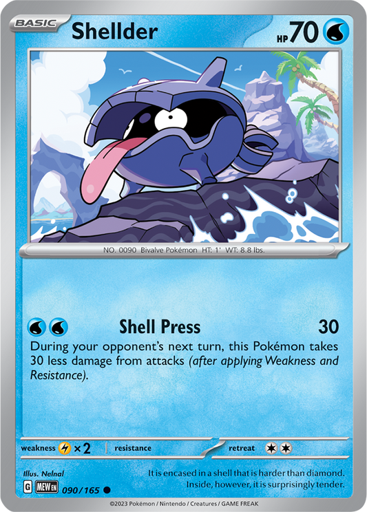 Scarlet & Violet 151 #090/165 Shellder (Standard)