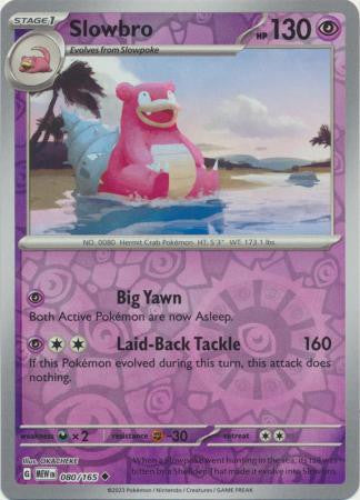 Scarlet & Violet 151 #080/165 Slowbro (Reverse Holo)