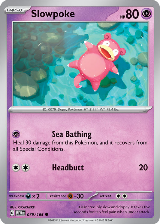 Scarlet & Violet 151 #079/165 Slowpoke (Standard)