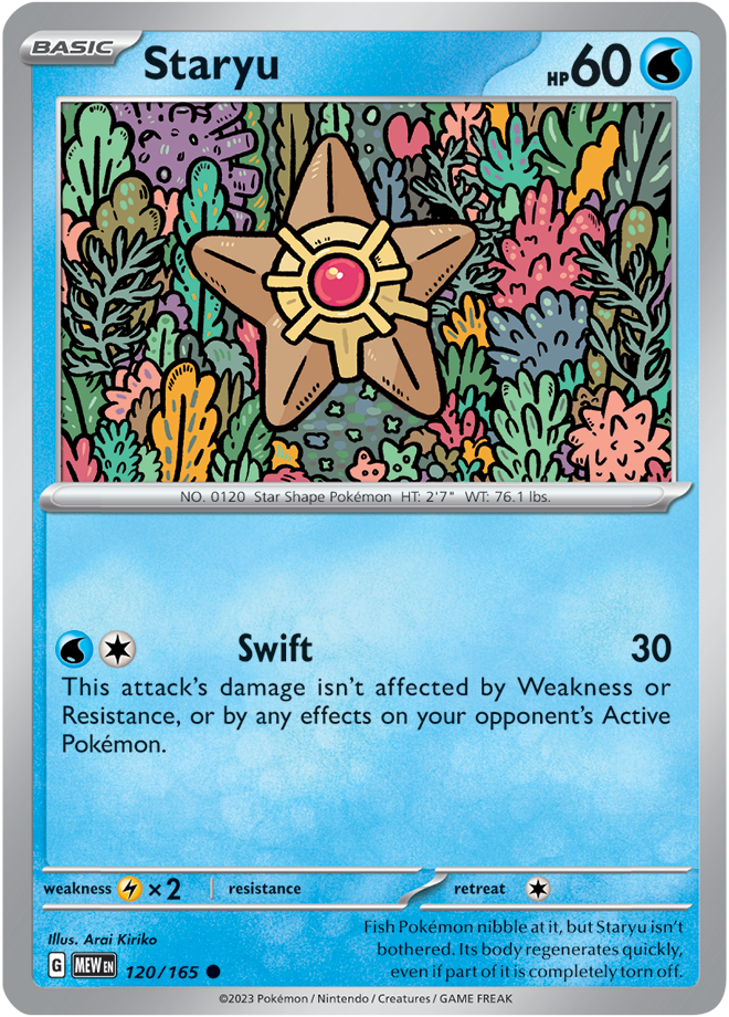 Scarlet & Violet 151 #120/165 Staryu (Standard)