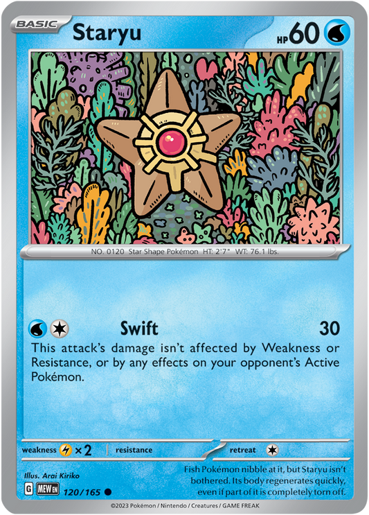 Scarlet & Violet 151 #120/165 Staryu (Standard)