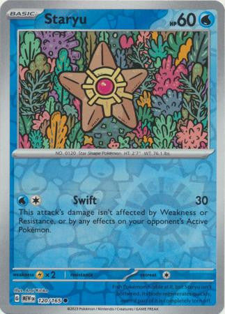 Scarlet & Violet 151 #120/165 Staryu (Reverse Holo)