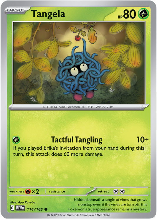 Scarlet & Violet 151 #114/165 Tangela (Standard)
