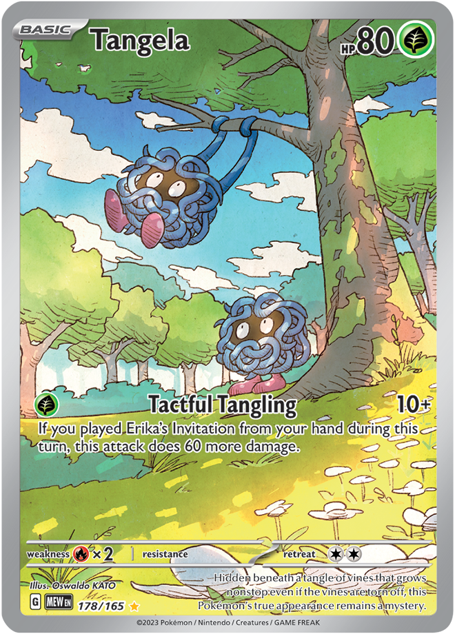 Scarlet & Violet 151 #178/165 Tangela (llustration Rare)