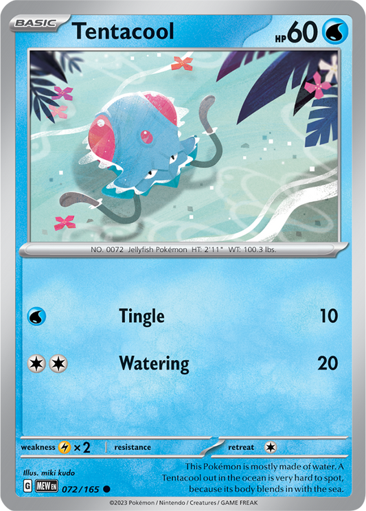 Scarlet & Violet 151 #072/165 Tentacool (Standard)