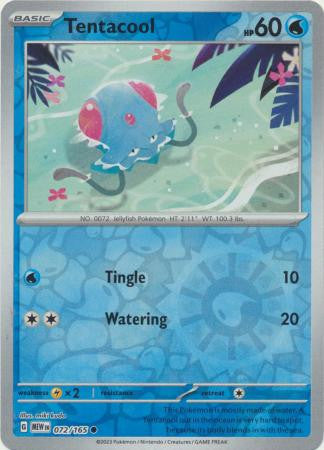 Scarlet & Violet 151 #072/165 Tentacool (Reverse Holo)
