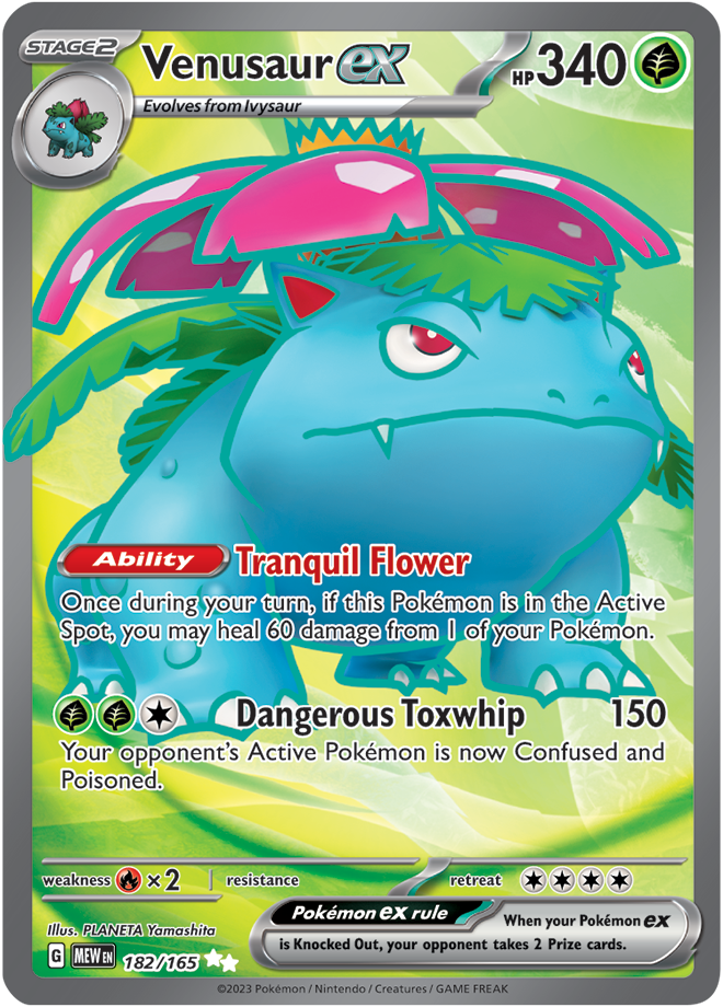 Scarlet & Violet 151 #182/165 Venusaur ex (Full Art)