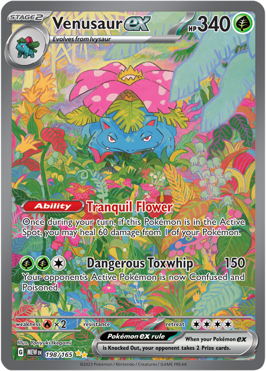 Scarlet & Violet 151 #198/165 Venusaur ex (Special Illustration Rare)