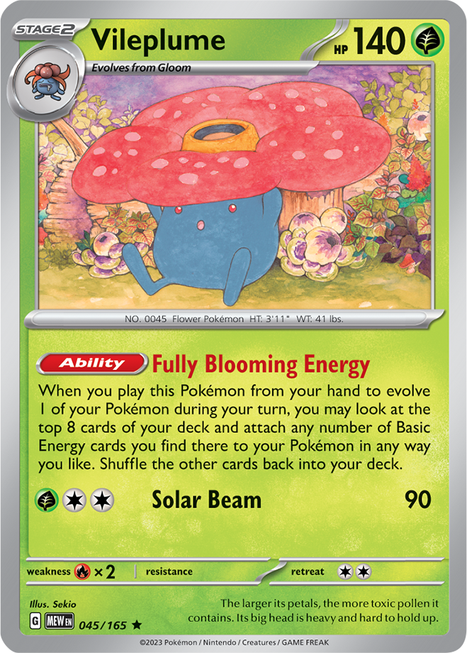 Scarlet & Violet 151 #045/165 Vileplume (Holo)