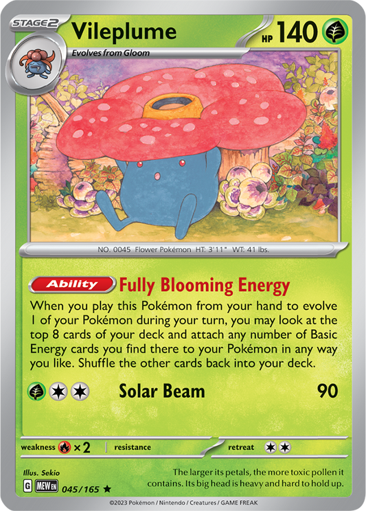Scarlet & Violet 151 #045/165 Vileplume (Holo)