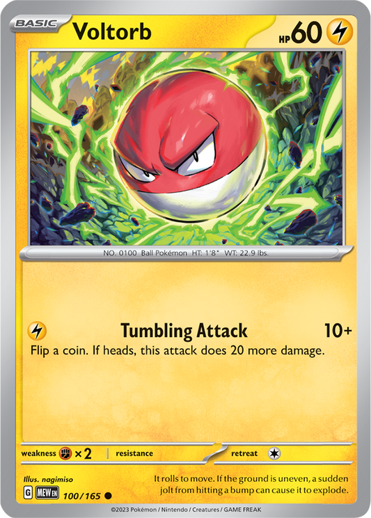 Scarlet & Violet 151 #100/165 Voltorb (Standard)