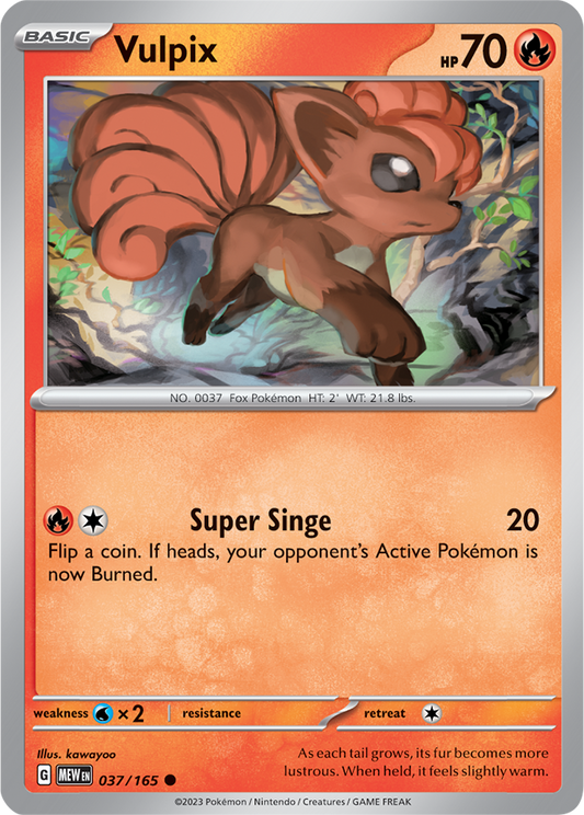 Scarlet & Violet 151 #037/165 Vulpix (Standard)