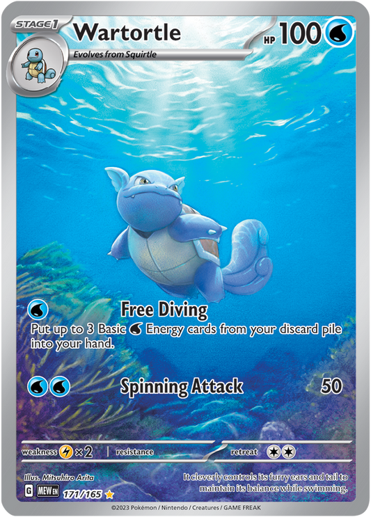 Scarlet & Violet 151 #171/165 Wartortle (Illustration Rare)