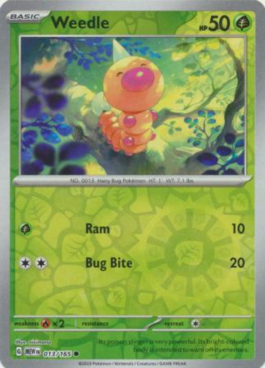 Scarlet & Violet 151 #013/165 Weedle (Reverse Holo)